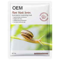 Soin de la peau, extraits 100% naturels, masque en feuille d'escargot biologique, anti-acné, éclaircissant, masque facial cosmétique