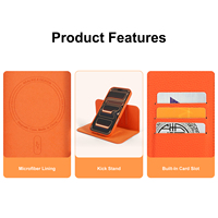 Étui de téléphone en cuir véritable grain litchi avec porte-cartes magnétique et fente pour cartes, compatible avec l'iPhone 17 Pro Max