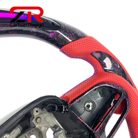 Amélioration de l'intérieur de la voiture pour Dodge Challenger Hellcat SRT Demon Charger Durango RT, volant personnalisé en fibre de carbone forgée avec LED