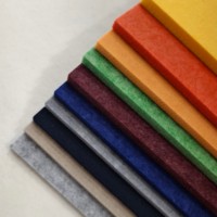 Panneau acoustique en feutre PET ignifuge de 9 mm, panneau mural insonorisant en fibre de polyester pour bureau et studio, livraison directe d'usine