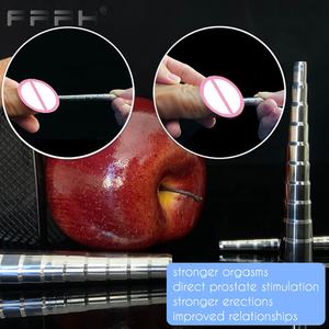 Tapón Anal Metálico FRRK <span class=keywords><strong>para</strong></span> Masturbación Masculina, Estimulador de Próstata con Forma de Ojo de Caballo, Varilla de Masaje <span class=keywords><strong>para</strong></span> Vejiga - Product Image 6