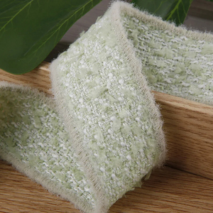 Cintas tejidas de caramelo con borde de felpa para sombreros de pelo con lazo Diy, Material de costura para ropa, caja de regalo, cinta de embalaje de flores - Product Image 5