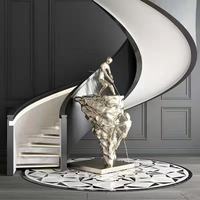Escalier en arc rotatif en acier inoxydable personnalisé HZ, escalier moderne pour appartements, villas, hôtels