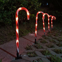 Solarbetriebene IP65 Warmweiße Weihnachtsbaum-Stern-Schneeflocken-Lichter für Außenbereich, Rasen und Garten, LED-Lichterkette 47cm