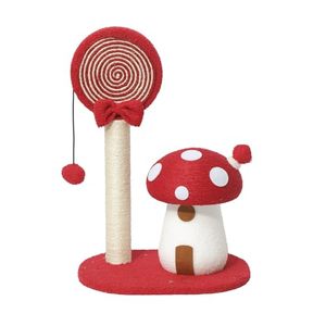 Doggie&Kittie Griffoir pour chat en forme de sucette champignon, mignon, pour chatons, jouet et mobilier - Product Image 4