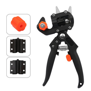 Industrial Garden Grafting Tool Kit Anti-Slip Grip for Plant Branch <b>Twig</b> Vine Fruit Cutting Scissors Shear Pruner V/U/Ω Blades - Product Image 1