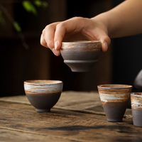 Vente d'usine Harmony, tasse à thé en céramique antique de style japonais créative, réutilisable, écologique, de haute qualité, faite à la main