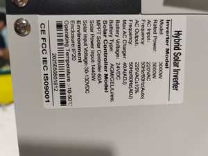 Inversor solar MPPT de 3000W, inversor de fase dividida de energía fuera de la red híbrido doméstico, inversor de doble voltaje de salida de CA de 48V y 3kW - Product Image 6