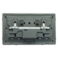 Prise murale multifonction VNX de couleur blanche britannique, double prise 13A 250V avec 2 ports USB pour la maison