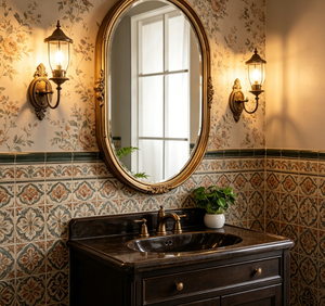 Modern LED Bathroom <b>Mirror</b> Oval Framed Illuminated <b>Vanity</b> <b>Mirror</b> Wall Mounted for Hotel Home - Product Image 6