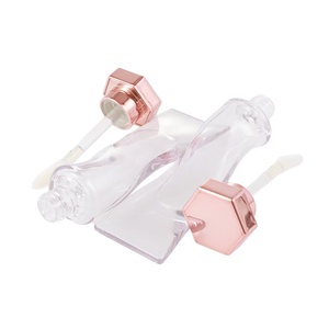 Mới nhất được thiết kế nắp lục giác Lip Gloss rỗng ống, 5ml hình chữ S kem đánh răng hình ống Lip Gloss Ống bao bì - Product Image 4