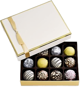 Caja de Trufas de Chocolate Surtidas <span class=keywords><strong>Godiva</strong></span> Chocolatier para Cumpleaños, Regalo Gourmet para Mujeres y Hombres, Impresión en Lámina Dorada, Logotipo Personalizado, Esponja - Product Image 2