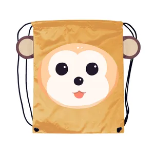 2024 New Customization Drawstring Backpack Bag Sport Gym Sack Day pack Child Kids Cute String Cinch Sack Bag