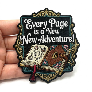 Design Jesus <b>Book</b> Pattern Fabric Patches 3D Custom Logo Embroidery Embroidered Iron On Patch For Hat/Clothing - Product Image 1