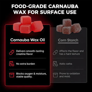 Gummies de créatine monohydrate OEM saveur pastèque, pré-entraînement, pour la masse musculaire et la force, sans OGM, végétalien, supplément en marque blanche - Product Image 4