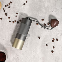 Moulin à café HIGHWIN en alliage d'aluminium de 20 g pour expresso, cafetière à piston, voyage, camping, maison, bureau