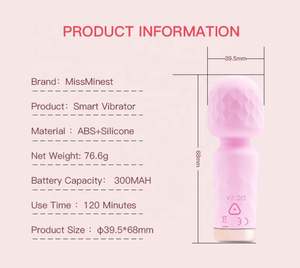 人気アマゾンセール工場卸売エロ10周波数ミニサイズピンクレディーワンドマッサージャー女性オナニーセックスおもちゃ - Product Image 4