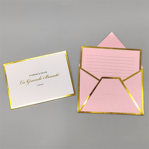 Màu hồng trắng phong bì giấy hoa chúc mừng phong bì tùy chỉnh Kinh Doanh Phong bì bao bì - Product Image 4