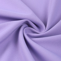 Tissu brocart tricoté double face - Imitation Spandex/Polyester 50D, teint uni, haute élasticité, poids moyen 230g/m, vêtements de sport