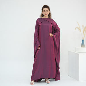 2025 vestido Abaya abierto elegante para <span class=keywords><strong>mujer</strong></span>, <span class=keywords><strong>traje</strong></span> árabe islámico de manga larga informal, estilo modesto, <span class=keywords><strong>tradicional</strong></span> musulmán - Product Image 2