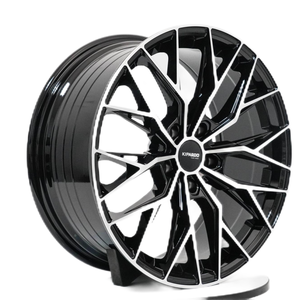 Rines de Aleación Kipardo en Oferta, Personalizados 17x7.5 18x8 18x8.5 5x114.3 5x112, Fabricados con Tecnología Flow Forming, Acabado Negro Brillante para VW Golf - Product Image 1