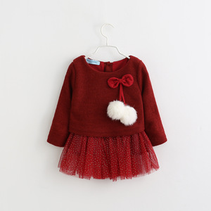 Top 10 des produits les plus vendus en Chine : Ensemble de vêtements pour bébés filles, sweat-shirt en polaire adorable, t-shirt et robe en coton pour l'école - Product Image 3