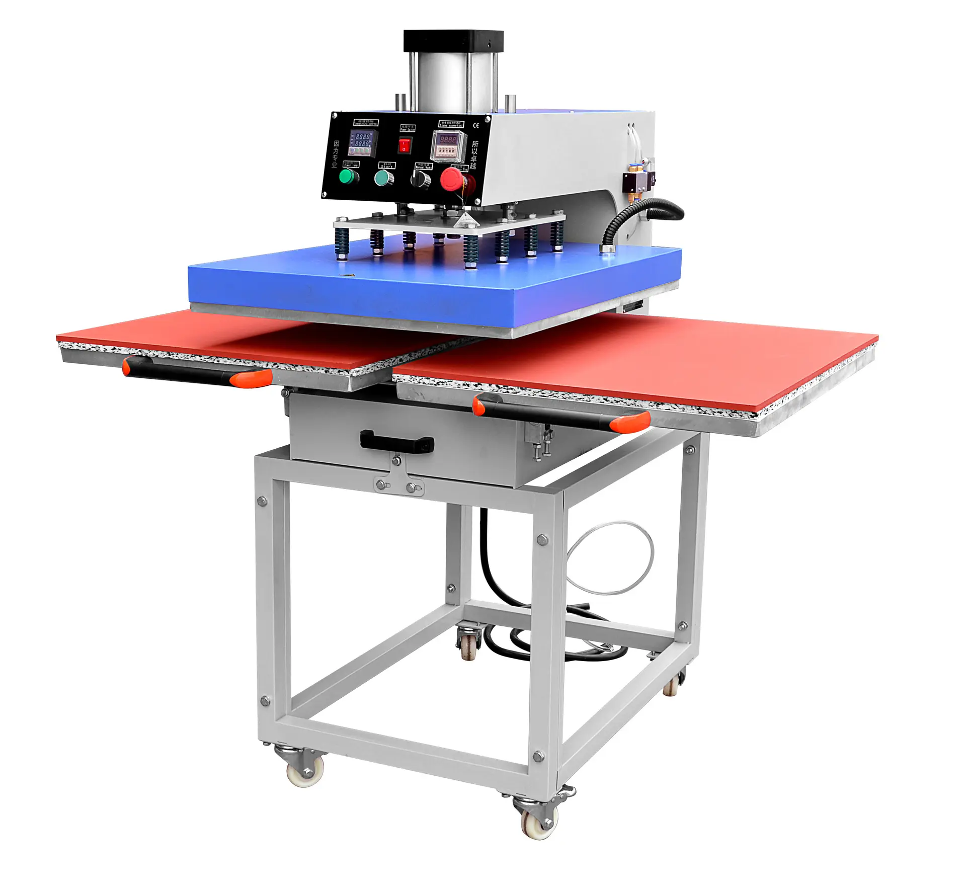 Doppels tation Bottom Sliding Pneumatic Dye Sublimation Heiß press maschine Fabrik Direkt verkauf 16 ''x 24'' Zur Verfügung gestellt 1 Set 3 Jahre