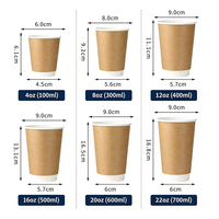 Gobelets à double paroi, contenants isothermes pour boissons, café, lait, thé, jus, vaisselle pour café, fournitures à emporter