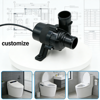 Pompe CC sans balais 12V compacte à haut débit, personnalisable pour toilettes intelligentes