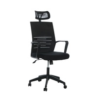 Chaise de bureau ergonomique à dossier haut en maille certifiée BIFMA X5.1 avec appui-tête réglable, vente en gros