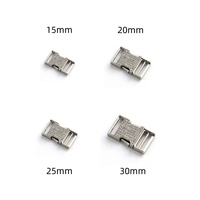 Alliage de zinc Matériau métal Anneau et boucles de ceinture Set 4805 Sac Hardware 15mm Diamond-Set Square Buckle Luxury Bright Diamond Buckle