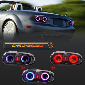 Conjunto de Luces Traseras Archaic New, Lámpara Trasera LED de 12V para <span class=keywords><strong>Mazda</strong></span> <span class=keywords><strong>MX</strong></span>-<span class=keywords><strong>5</strong></span> Roadster Miata MX5 NC, Animación de Inicio RGB Colorida - Product Image 3