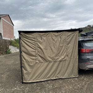 Auvent Latéral de Voiture Rétractable pour Camping en Plein Air UV50+, Abri de Toit de Tente Portatif Pliable PU2000mm - Product Image 3