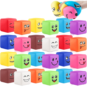 Grand jouet anti-stress en silicone en forme de cube de glace, écologique, pour enfants et enfants autistes, personnalisable - Product Image 1