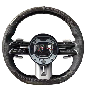 พวงมาลัยคาร์บอนไฟเบอร์สไตล์แมลงปอปรับแต่งได้เหมาะสำหรับ <span class=keywords><strong>Mercedes</strong></span> <span class=keywords><strong>Benz</strong></span> A35 A45 G63 G500 <span class=keywords><strong>AMG</strong></span> GT S63 W223 GLA45 GLE63 - Product Image 6