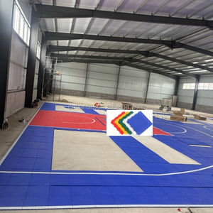 Pavimento Sospeso Antiscivolo per <span class=keywords><strong>Campo</strong></span> <span class=keywords><strong>da</strong></span> <span class=keywords><strong>Basket</strong></span> 30*35ft, 1050 Pezzi e Dimensioni Personalizzate, Vernice per Pavimenti - Product Image 3