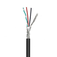 Câble de données USB AWM UL Style 2725 Vw1 24awg + 28awg TPE 4 cœurs blindé, paire torsadée en aluminium, câbles USB à double blindage
