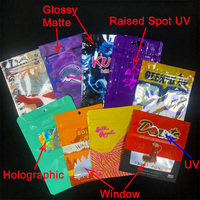 Bolsa de Mylar con Cierre Hermético a Prueba de Niños, con Protección UV Localizada y Holográfica, para 3.5g, a Prueba de Olores, para Empaque de Gomitas, con Corte Personalizado y Impresión Interior