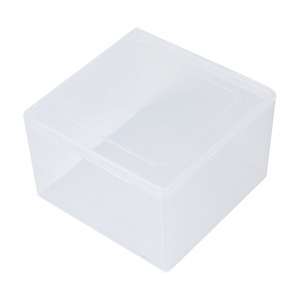 กล่องเก็บของพลาสติกใสทรงสี่เหลี่ยมพร้อมฝาปิด 80x77x47 มม. สำหรับบรรจุภัณฑ์ทั่วไป - Product Image 1