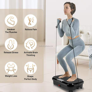 Titreşim plakası spor platformu egzersiz makinesi titreşimli sallayarak tam vücut Shaker egzersiz kilo kaybı yağ brülör için - Product Image 4