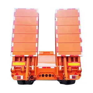 Chỉ đạo phía trước trục Trailer Twin Trục xe trailer 40 ft 60 tấn xe tải traile