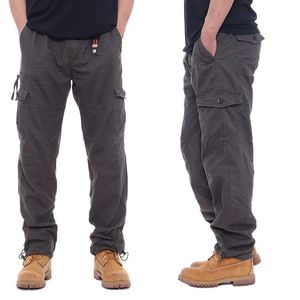 <span class=keywords><strong>Pantalon</strong></span> cargo en toile respirant et à séchage rapide pour homme, de haute qualité, décontracté, pour l'hiver, <span class=keywords><strong>avec</strong></span> poches latérales, 100% coton, fermeture éclair - Product Image 2
