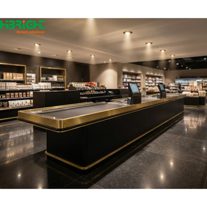 Comptoir de caisse multifonctionnel pour supermarché, terminal de point de vente, bureau de caisse, table de paiement en libre-service pour magasin - Product Image 2