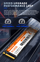 SSD Internal Bestoss M.2 256GB NVMe PCIe Gen3 X4 1900-2300MB/s Baca/1450-1600MB/s Tulis Baru untuk Laptop, Termasuk Paket