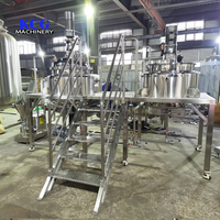 Unité d'émulsification en acier inoxydable avec homogénéisateur et moteur, réservoir d'émulsification de 200 L pour applications chimiques