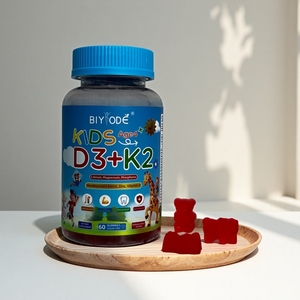 Multivitamínico Diario para Niños Sin Azúcar Vegano, Apoyo al Crecimiento y Salud Ósea, Gomitas de Vitamina C, Zinc, D3, K2 y Calcio para Niños - Product Image 1