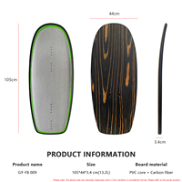 Planche de Pump Foil 13.2L en carbone 105cm, Planche Hydrofoil pour le surf sur lac, le paddle, le Pumpfoil et le Wingfoil
