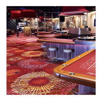 Tapis de jeu de casino commercial de haute qualité Chine luxe 80% laine 20% Nylon Axminster hôtel tapis fabriqué à la machine lavable