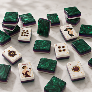 Nouvel ensemble de Mahjong américain vert de luxe créatif 2026 avec 160 tuiles sur le thème des monuments de Paris, <span class=keywords><strong>Tour</strong></span> <span class=keywords><strong>Eiffel</strong></span> personnalisée, en stock et prêt à être expédié - Product Image 5
