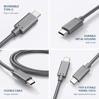 Adaptateur USB 2.0 Type C en cuivre étamé pour charge rapide, usage automobile/électronique, gaine PVC, 12V, 100mm